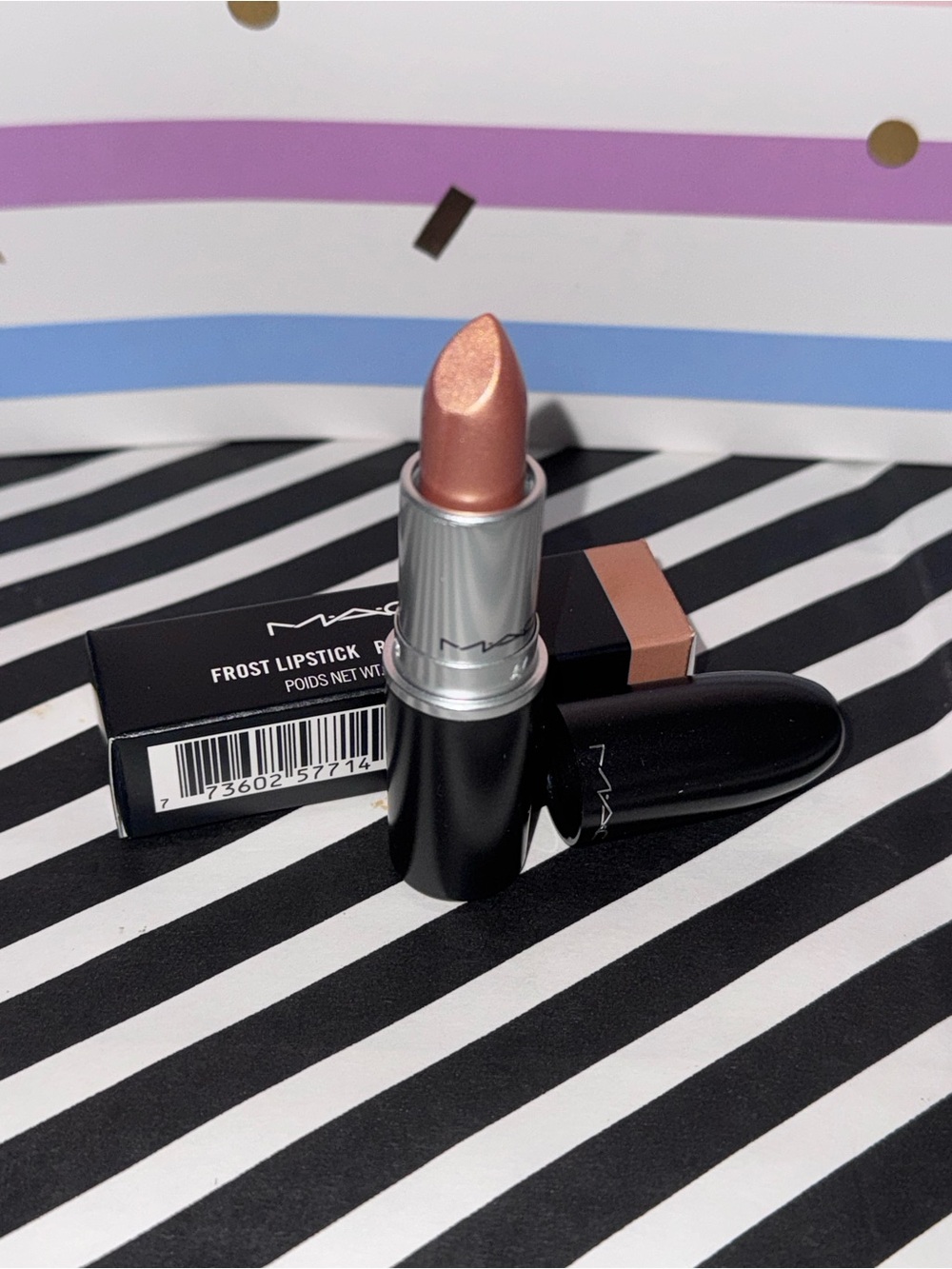 NIB NWT Brand New Full Size MAC Frost LIPSTICK 310 GEL Metallic Beige